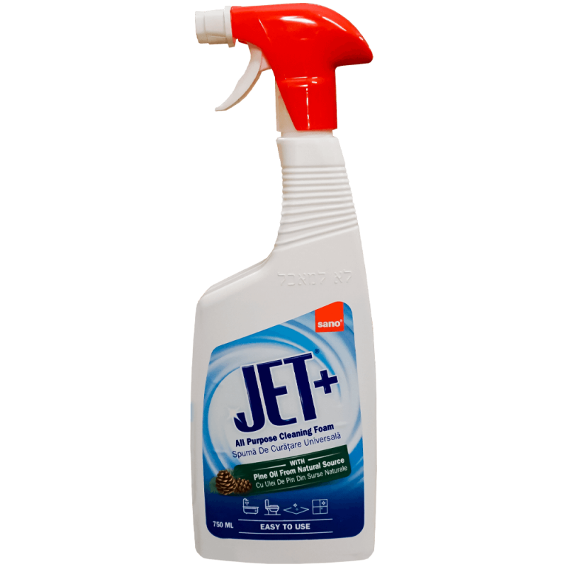 Spumă de curățare universală Sano Jet cu ulei de pin, 750 ml
